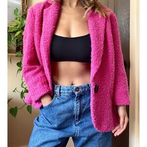 Charles Chang Lima Pink Tweed Blazer